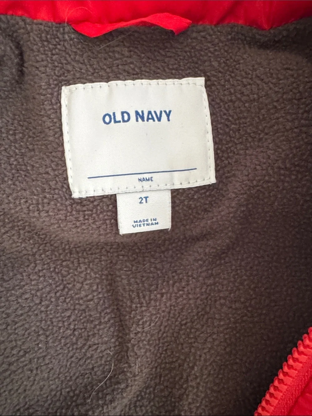Old Navy Red Puffer Vest for Kids